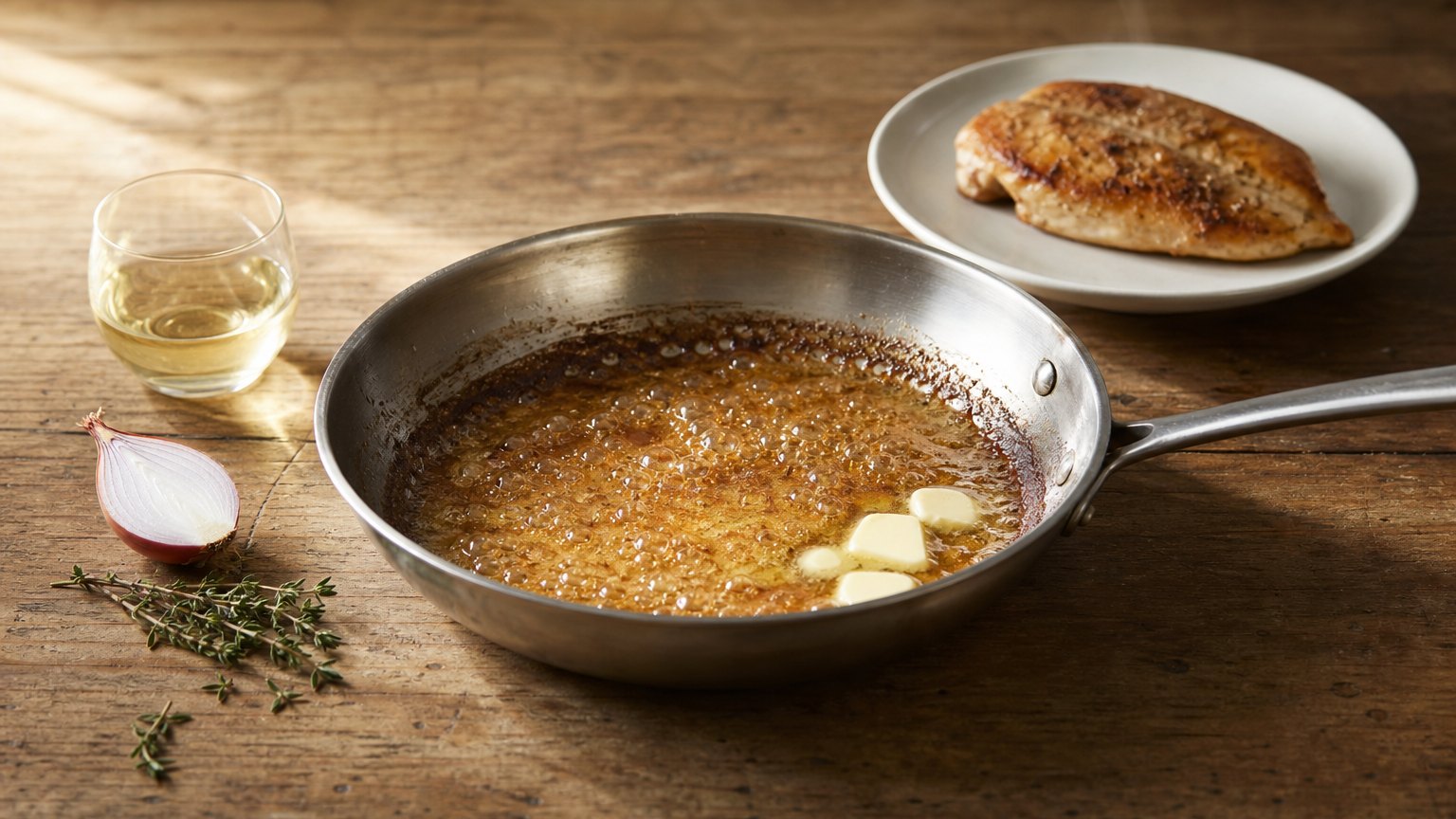 How to Make a Pan Sauce: the Four-Step Formula