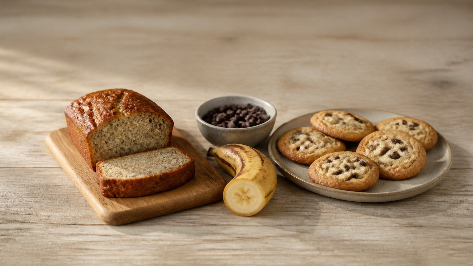 Weekend Baking: Banana Bread and Chocolate Chip Cookies